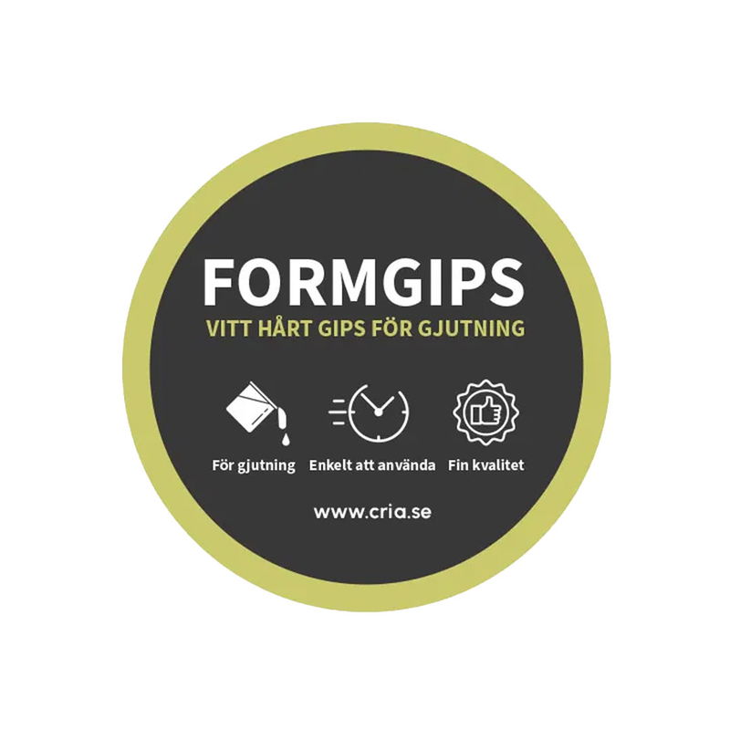 Formgips 25 kg, vitt hårt gips för gjutning