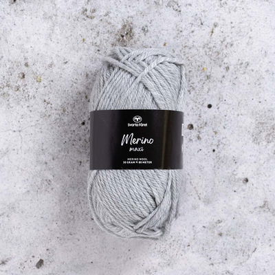 Svarta Fåret Merino Maxi Untouched Grey garn 50 g