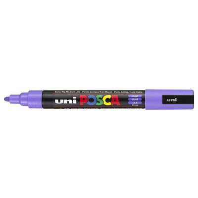 Posca PC-5M Lilac med spets synlig, öppen marker sedd från sidan