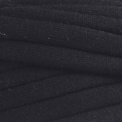 Färg- och textur Zpagetti T-shirtgarn svart nyans