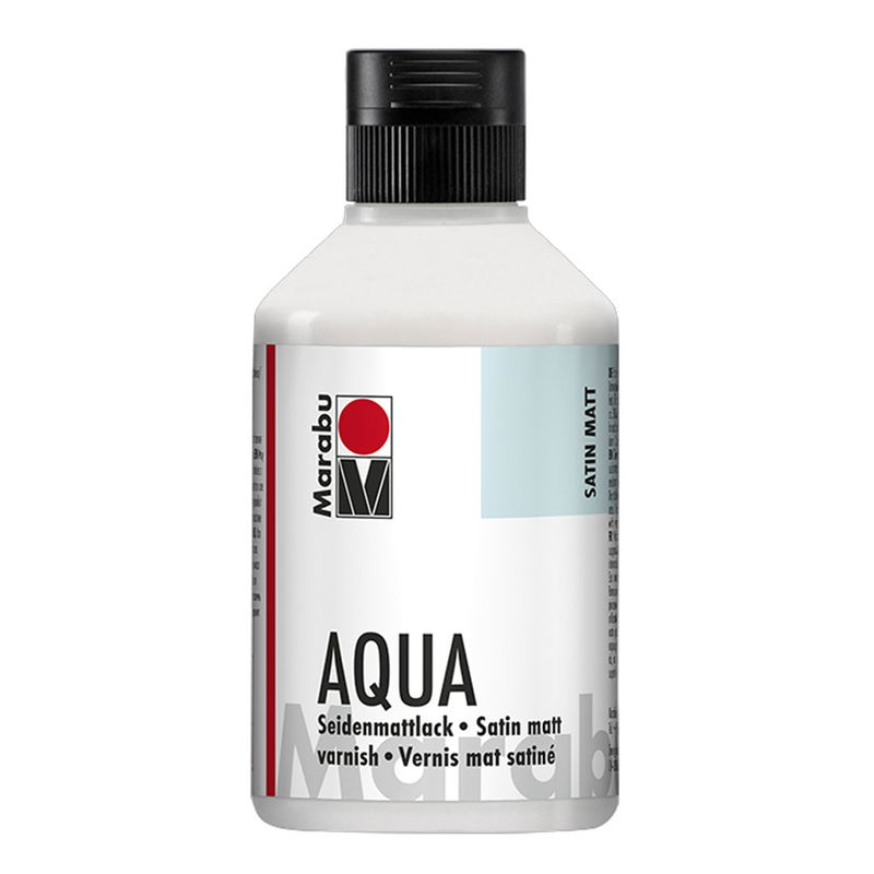 Satin klarlack för användning inomhus och utomhus. Marabu 250 ml