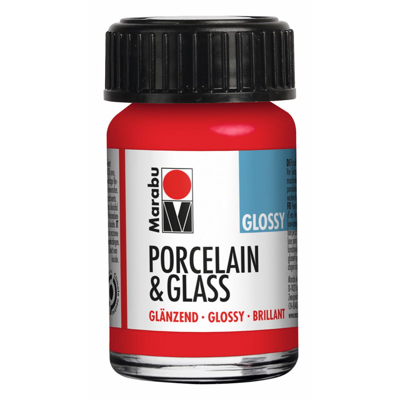 Cherry, Marabu Glas- och porslinsfärg, 15 ml