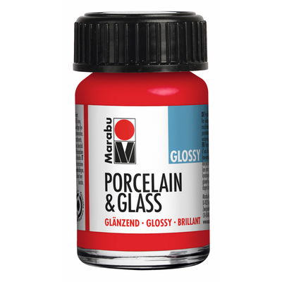 Cherry, Marabu Glas- och porslinsfärg Cherry, Marabu Glas- och porslinsfärg, 15 ml