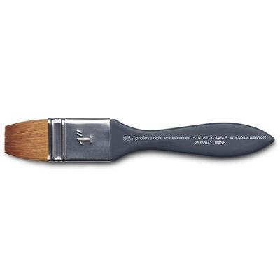 W&N Synthetic Wash 1" Winsor & Newton Professional Watercolour Synthetic Sable Wash 1” (25 mm)