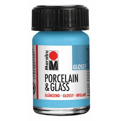 Light Blue, Marabu Glas- och porslinsfärg Light Blue, Marabu Glas- och porslinsfärg, 15 ml