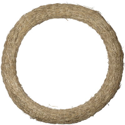 Stor halmkrans 60 cm i diameter och 8 cm tjock för advent, jul och säsongsdekorationer