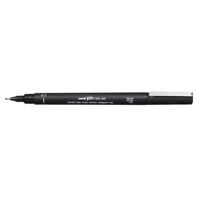 Black 0,7 mm uni-pin fineliner, 0,7 Black. Ljusäkta och vattenresistent.