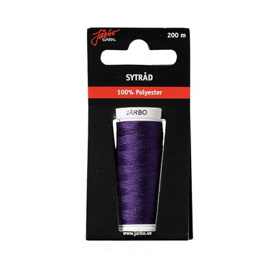 Järbo sytråd 100% polyester 200 m Mörklila