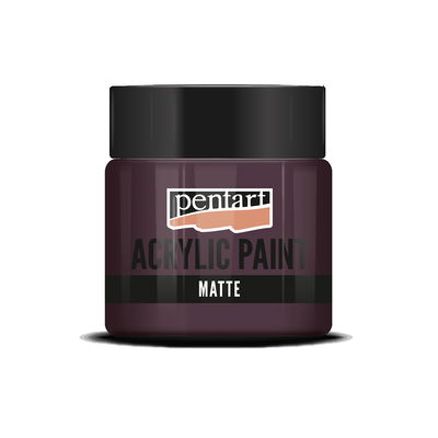 Matt akrylfärg Eggplant, 50 ml, Pentart Acrylic