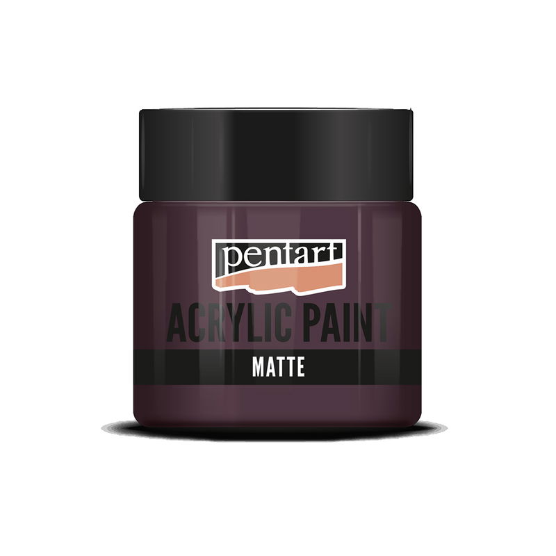 Matt akrylfärg Eggplant, 50 ml, Pentart Acrylic