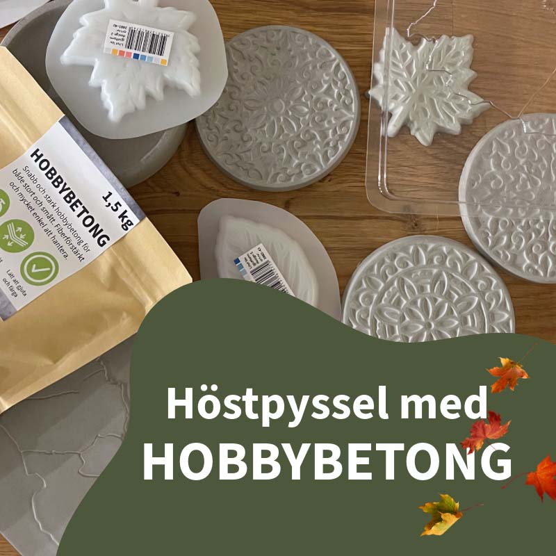 Höstpyssel med hobbybetong