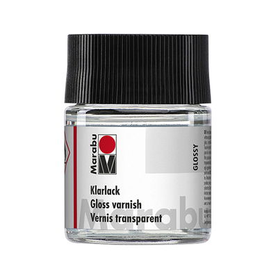 Marabu Gloss Varnish. Högglansigt lack till pyssel, hantverk, lera och dekoration. Väderbeständig 50 ml