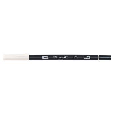 Vattenbaserad penna med två spetsar, en fineliner och en penselspets, Tombow ABT Dual brush Blender N00