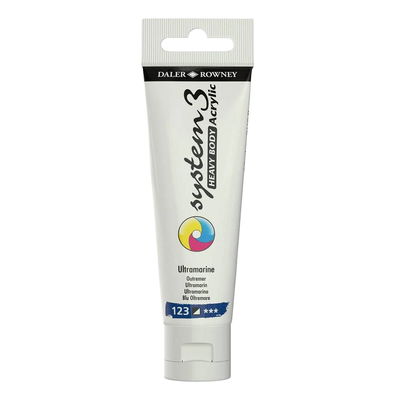 System3 Heavy Body akrylfärg Ultramarine Blue 123 i tub
