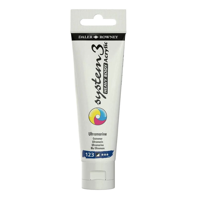 System3 Heavy Body akrylfärg Ultramarine Blue 123 i tub