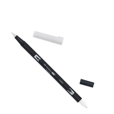 Tombow ABT Cool Gray 1 N95 Tombow ABT Dual Brush, vattenbaserad penna med två spetsar, en fine och en brush, Cool Gray 1 N95