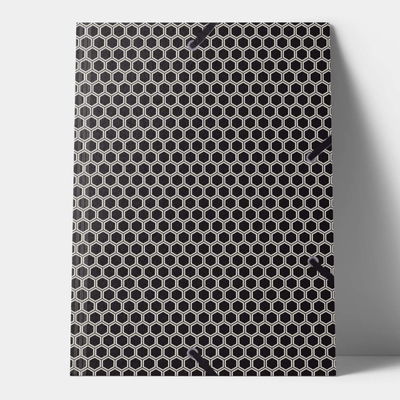 Hexagonmönstrad mapp Hexagonmönstrad mapp som rymmer A4-papper upp till 4 cm höjd