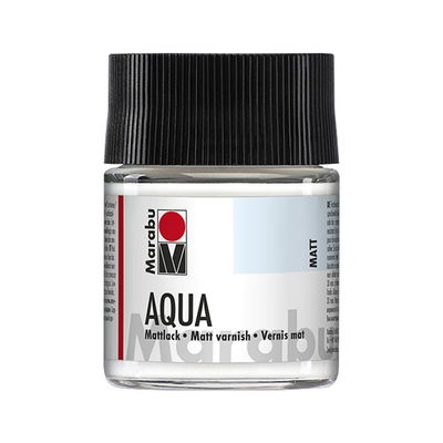 Matt klarlack för användning inomhus och utomhus. Marabu 50 ml