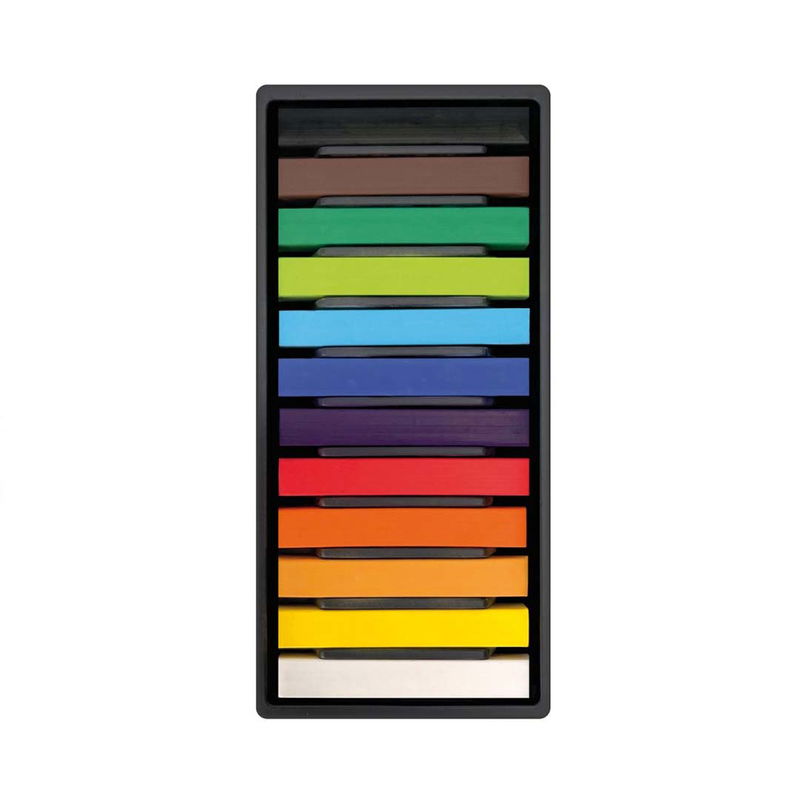 12 stycken mjuka pastellkritor för konstnärer och nybörjare, Milan Soft Pastels