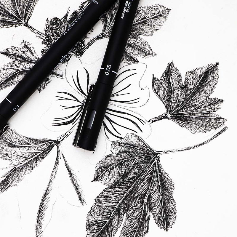 uni Pin fineliner-pennor inspirationsbild