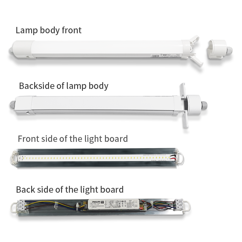 LED armatur 120cm 36W | Neutralvit 4000K | 150 LM/W | IP65 | Philips driver
