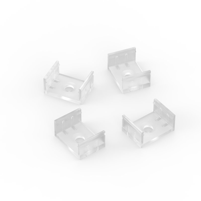 Sayox | SS17 | Monteringsfästen för LED-profiler | Transparent | 4-pack