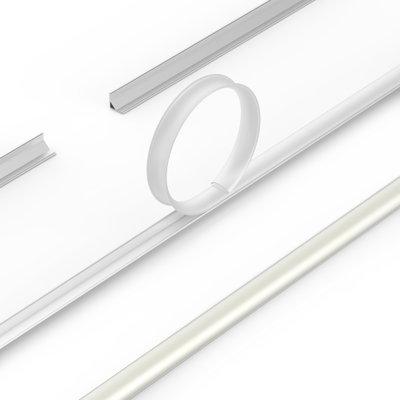 Sayox | LED Profil | SSC16 | Utanpåliggande | 16 x 16 mm | 1 meter | Utan diffusor
