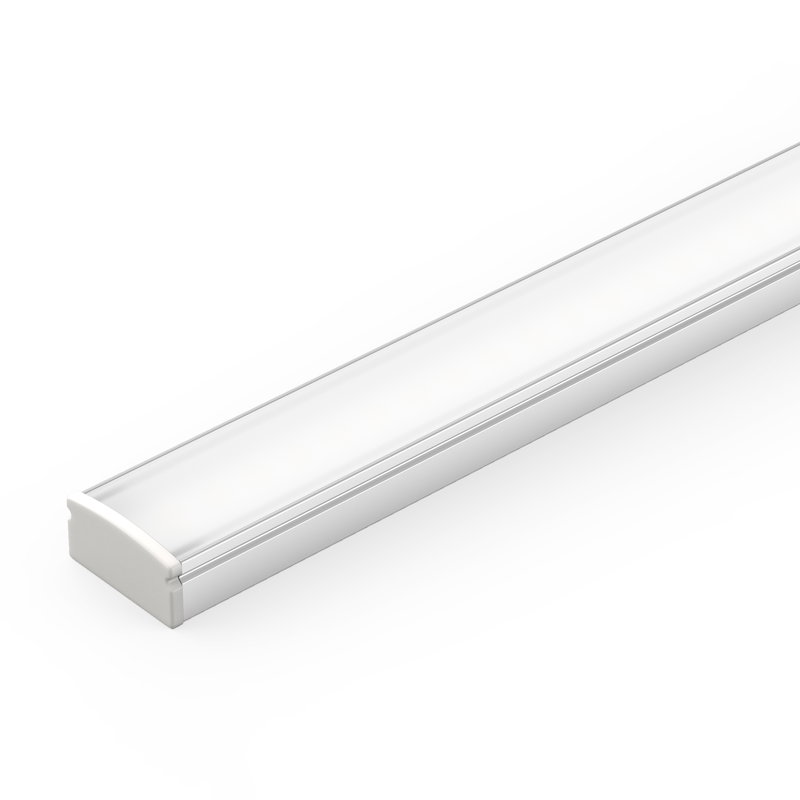 Sayox | SS17 | Ändavslut för LED-profiler | Silver | Plast | 4-pack