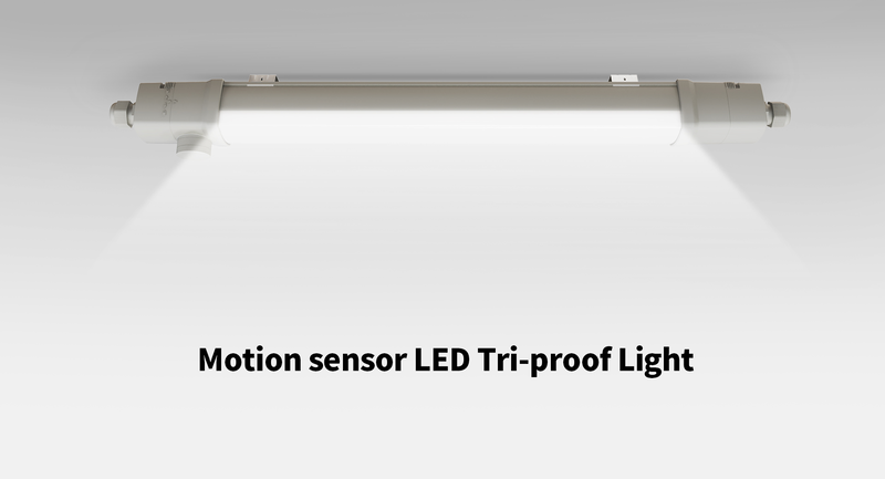LED armatur 45W med sensor | 150cm | 4000K | 160 LM/W | IP65 | IK10