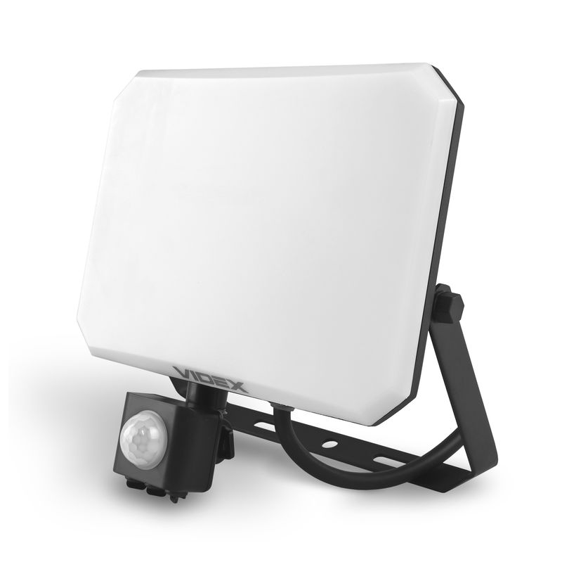 VIDEX | LED strålkastare 50W med sensor | Kallvit 5000K | IP65