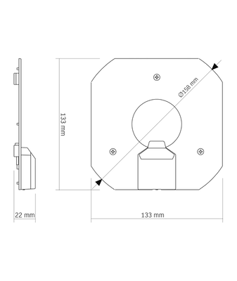 VIDEX | 20W LED modul med magnet |  3CCT | IP20