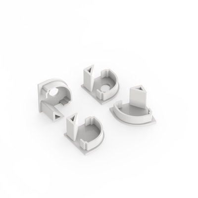 Sayox | SSC16 | Ändavslut för LED-profiler | Silver | Plast | 4-pack