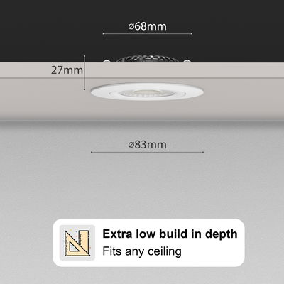 LED Downlight Slimmy | 5-7W | CCT | 2700-3000K-4000K | IP65 | Dimbar | Värmeskydd