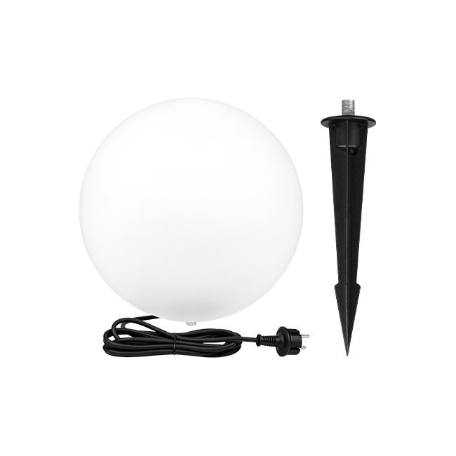 Klotlampa Utomhus | Trädgårdslampa | Large Ø350 mm | E27 | IP65 | Vit