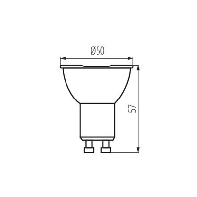 LED GU10 lampa 6,5W | RA95 | °36 | Varmvit 2700K