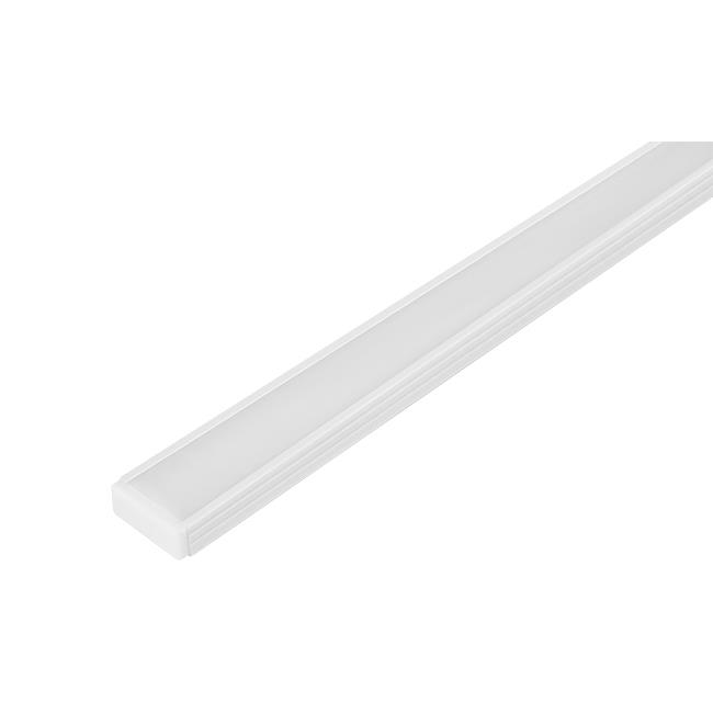 LED Strip profil 1M | 16x7,8mm | Mjölkfärgad