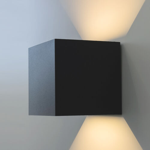 Vägglampa 6W | IP65 | Neutralvit 4000K | Svart