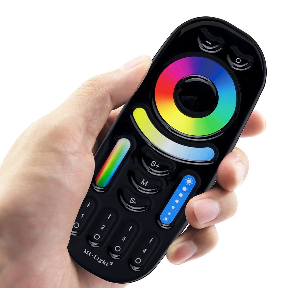 MiBoxer LED-fjärrkontroll RGB+CCT 4-Zone | Svart