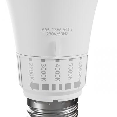 LED E27 lampa | 13W | 5CCT | 2700 / 3000 / 4000 / 5000 / 6500K