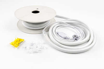 D16 Neon Flex Tube för Inredning | Varmvit 2700K | 15 meter | Inkl. stickpropp