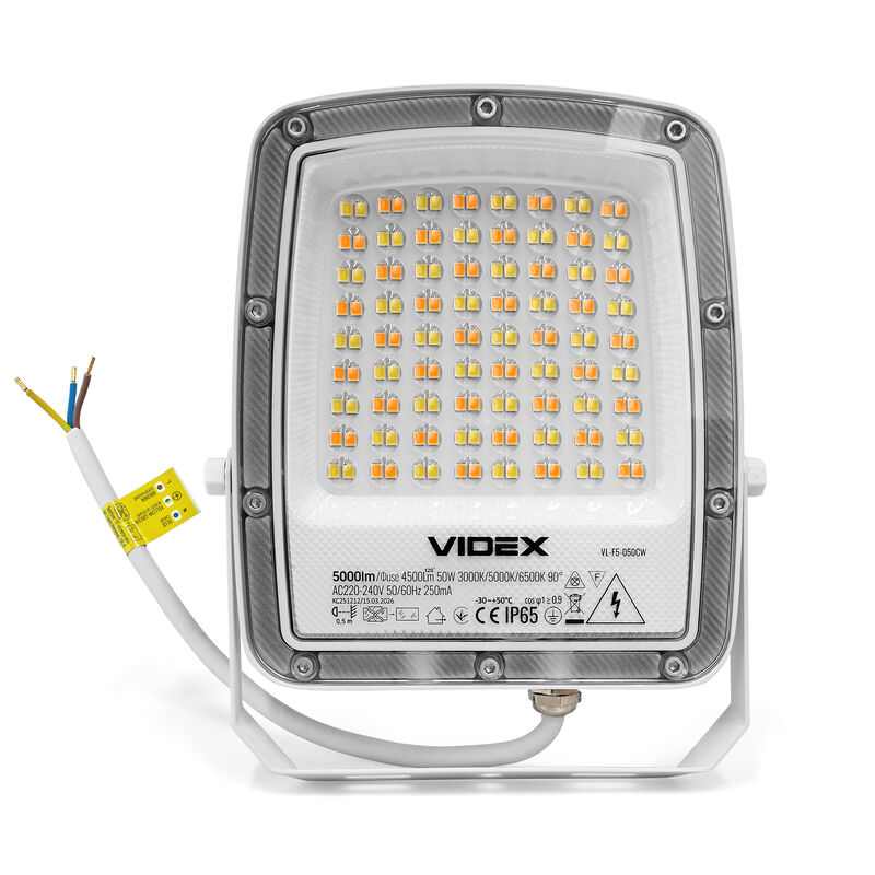 VIDEX | LED-strålkastare 50W | CCT 3000K - 6500K | IP65