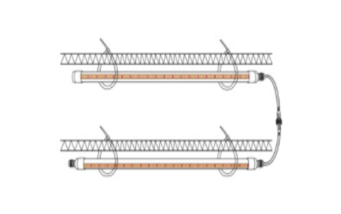 Växtbelysning | PRO-spektrum | 120cm | 30W | Vitt ljus | IP65 | 660 Nm