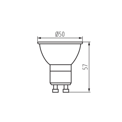 GU10 LED lampa | 7W | RA95 | Dimbar | Varmvit 2700K