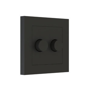 C-platta+ratt LEDDim 2x100 SVART
