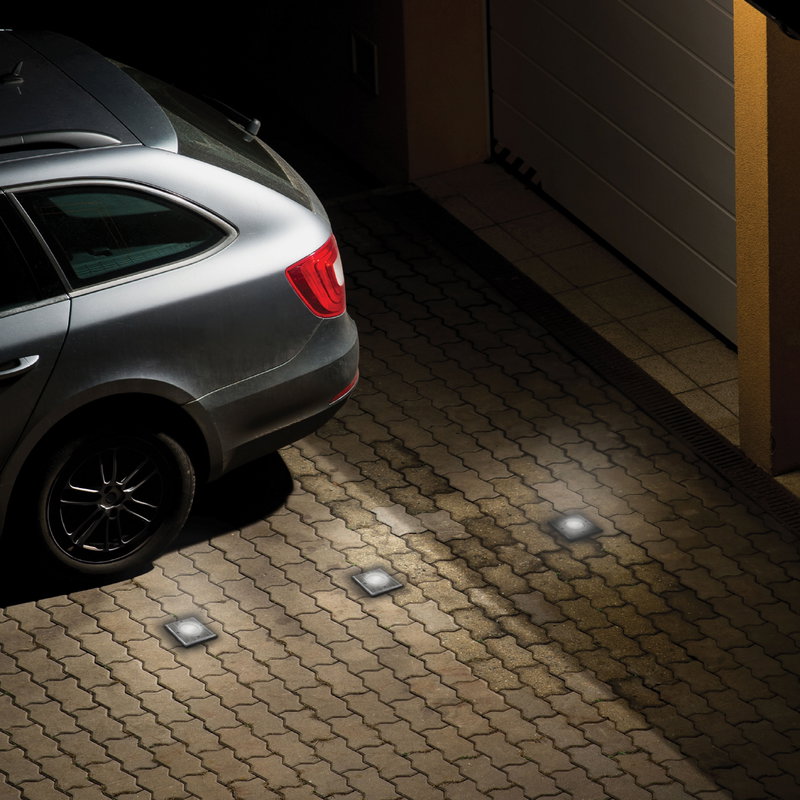 LUKKA CONNECT Markspotlights GU10 Kvadrat | IP67 | 230V | inkl. kabel 3x1,5
