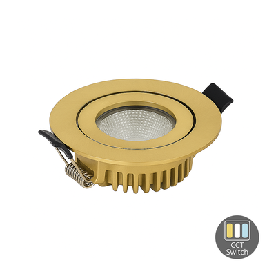 LED-Downlight | Slim-fit | 6W | Dimbar | Mässing | CCT