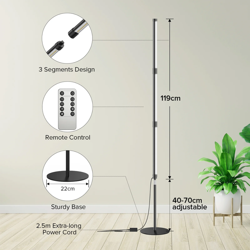 SANSI T10 Pro 80 W LED-växtlampa med stativ