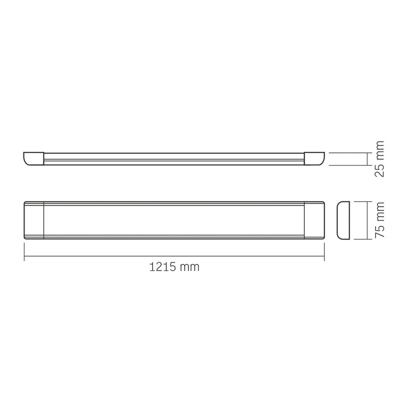 VIDEX | LED Batten 50W | 120 cm | Neutralvit 4000K