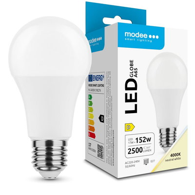 LED E27-lampa 17W | Neutralvit 4000K | A70 | 2500 Lumen