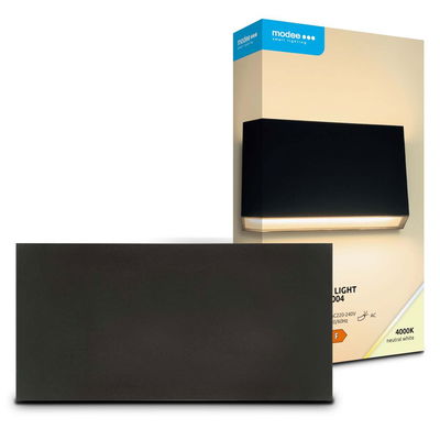 Fasadbelysning 8W | 4000K Neutralvit | IP65 | Svart